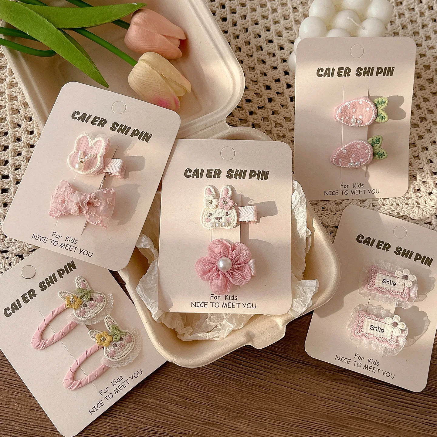 Cute Bunny Rabbit Hair Clips For Baby Girls Sweet Bow Flower Hairpins Toddler Kids Hair Barrettes No Hurt Hair Accessories 2026