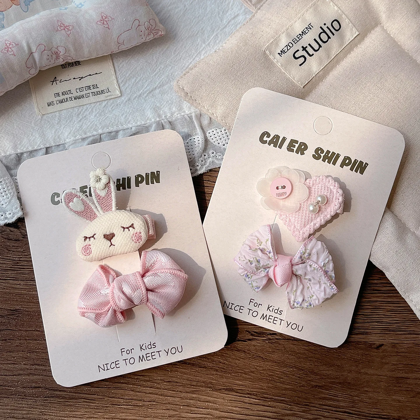 Cute Bunny Rabbit Hair Clips For Baby Girls Sweet Bow Flower Hairpins Toddler Kids Hair Barrettes No Hurt Hair Accessories 2026