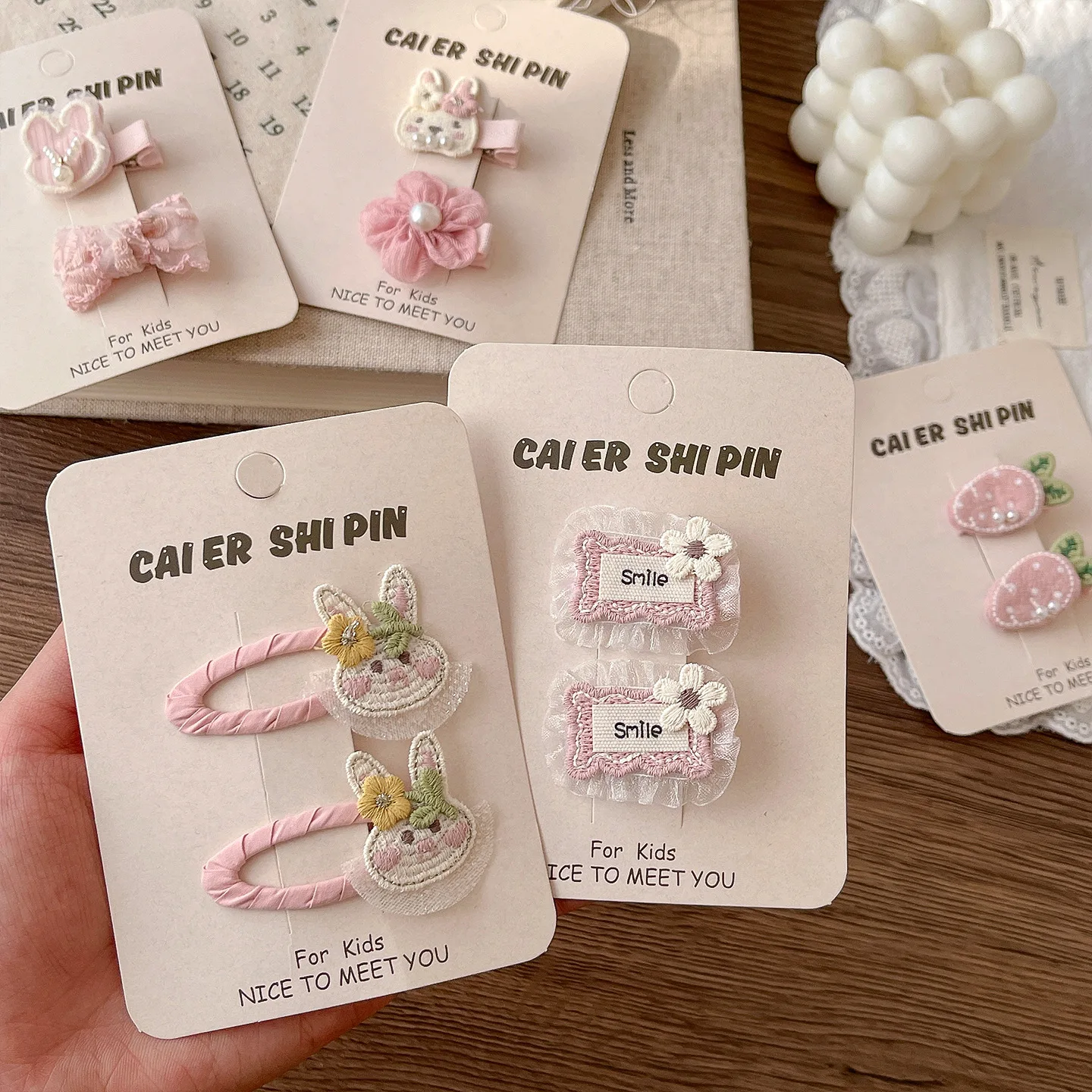 Cute Bunny Rabbit Hair Clips For Baby Girls Sweet Bow Flower Hairpins Toddler Kids Hair Barrettes No Hurt Hair Accessories 2026