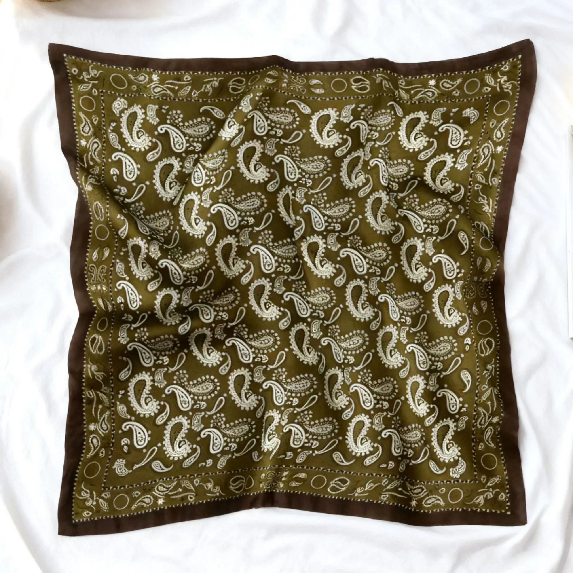 70*70cm Square Silk Scarf Women Luxury Design Satin Shawl Ladies Zebra Print Head Bandana Small Neck Muffler Hair Hijab Scarves