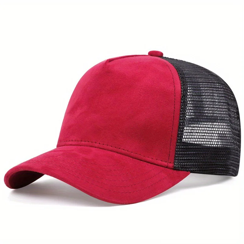 Unisex Mesh Baseball Cap for Men Outdoor Ports Adjustable Trucker Caps Fashion Curved Dad Cap Men Women Casual Breathable Sunhat