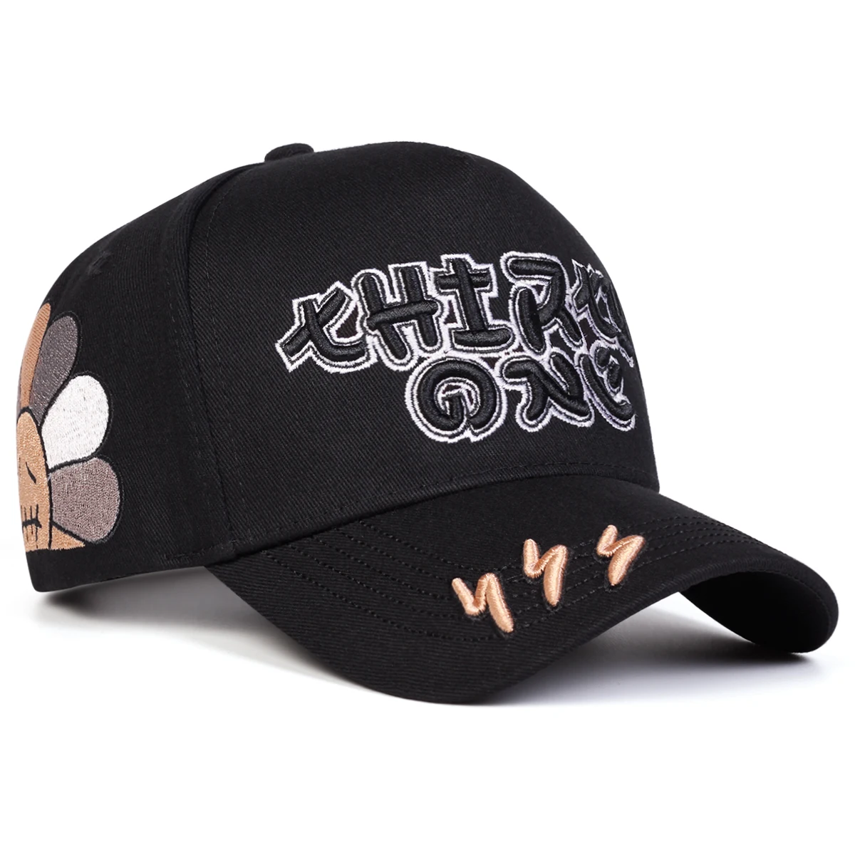 Unisex Lightning Embroidery Baseball Caps Spring Autumn Outdoor Adjustable Casual Hats Sunscreen Hat Sports Cap