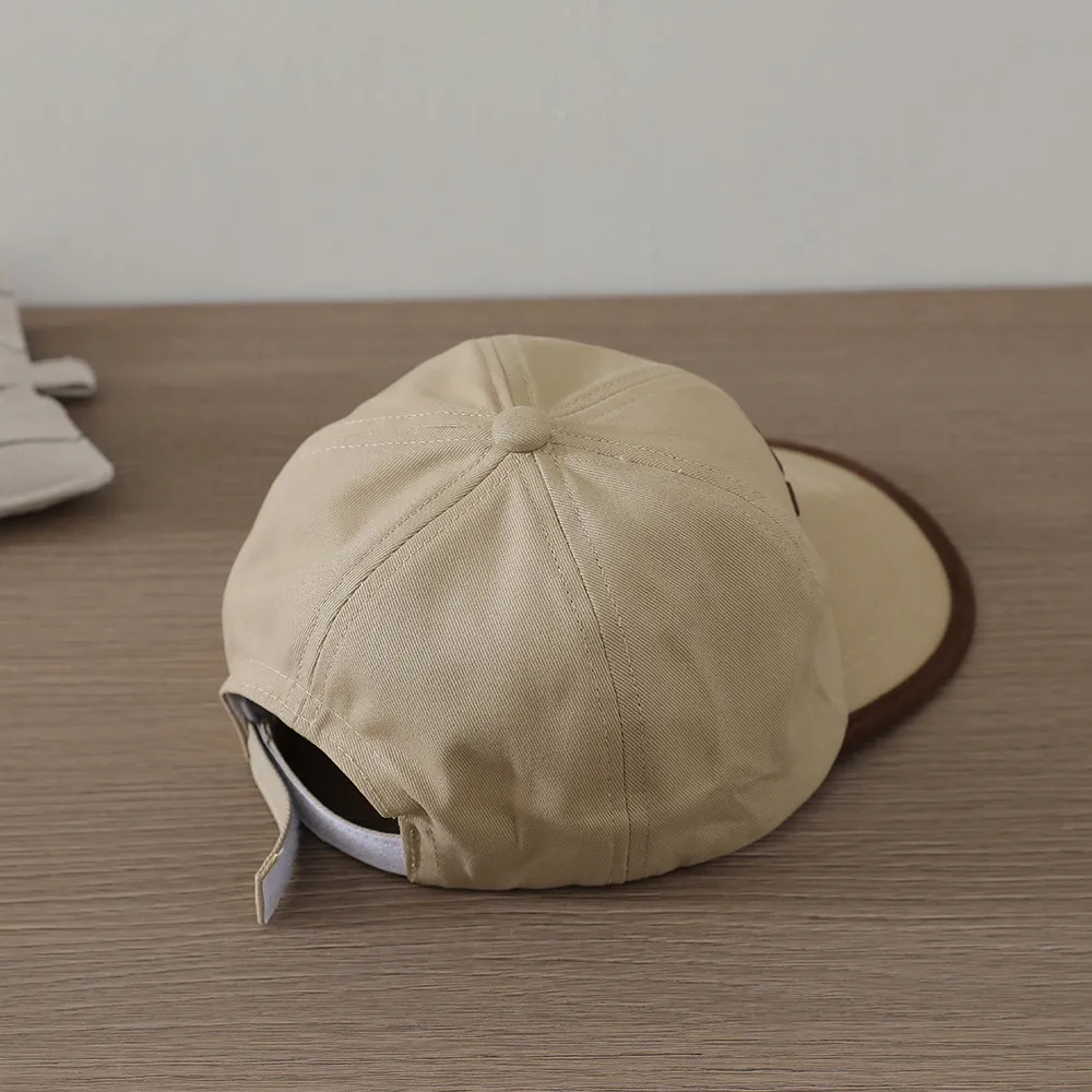 Kids Hip Hop Hat 49-52cm 3-8 Years Spring Summer Baby Baseball Cap Adjustable Letter Embroidery Sun Visor for Boys Girls