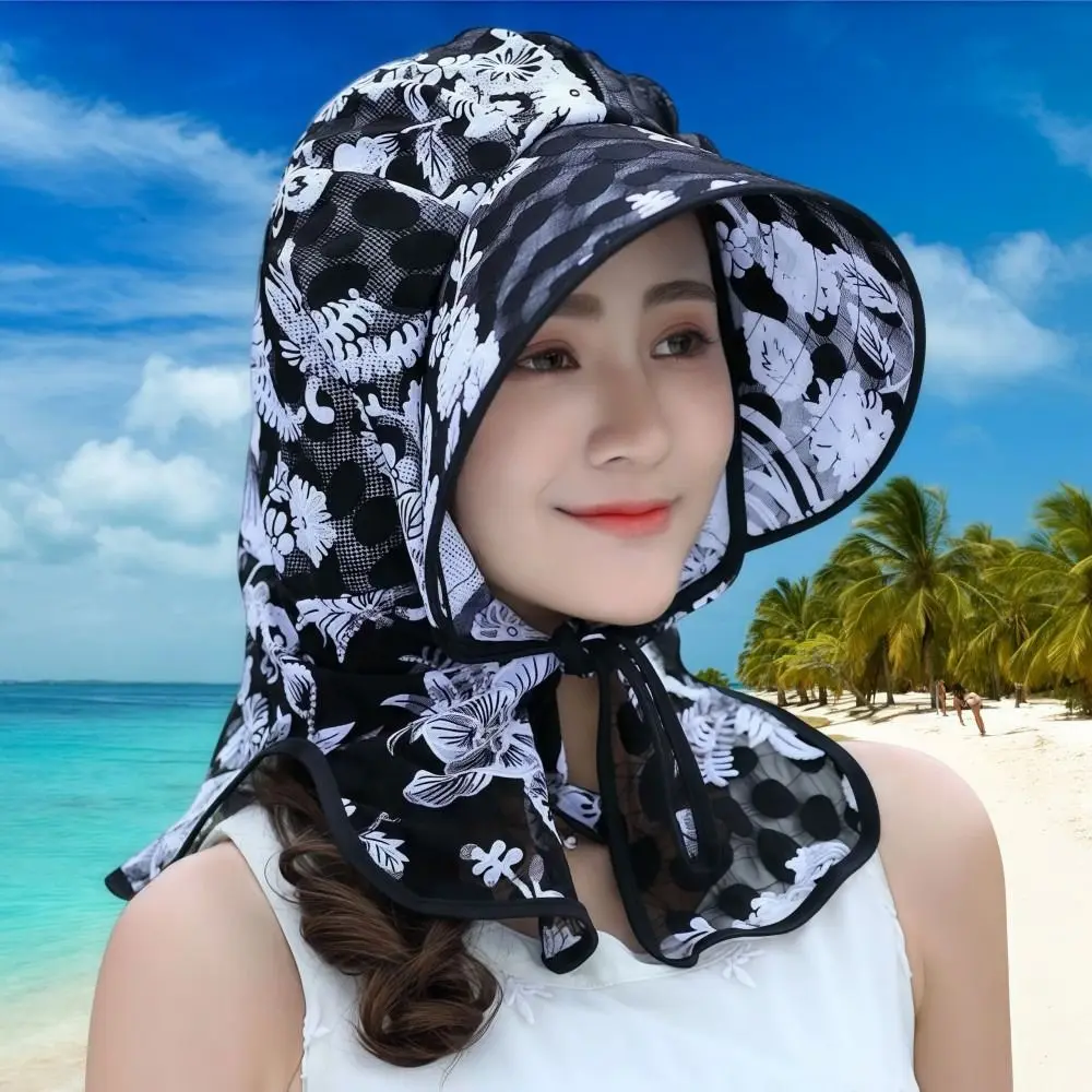 Wide Brim Women's Sun Hat UV Protection Lightweight Tea Picking Work Hat Breathable Full Wrap Fisherman's Hat Summer Outdoor