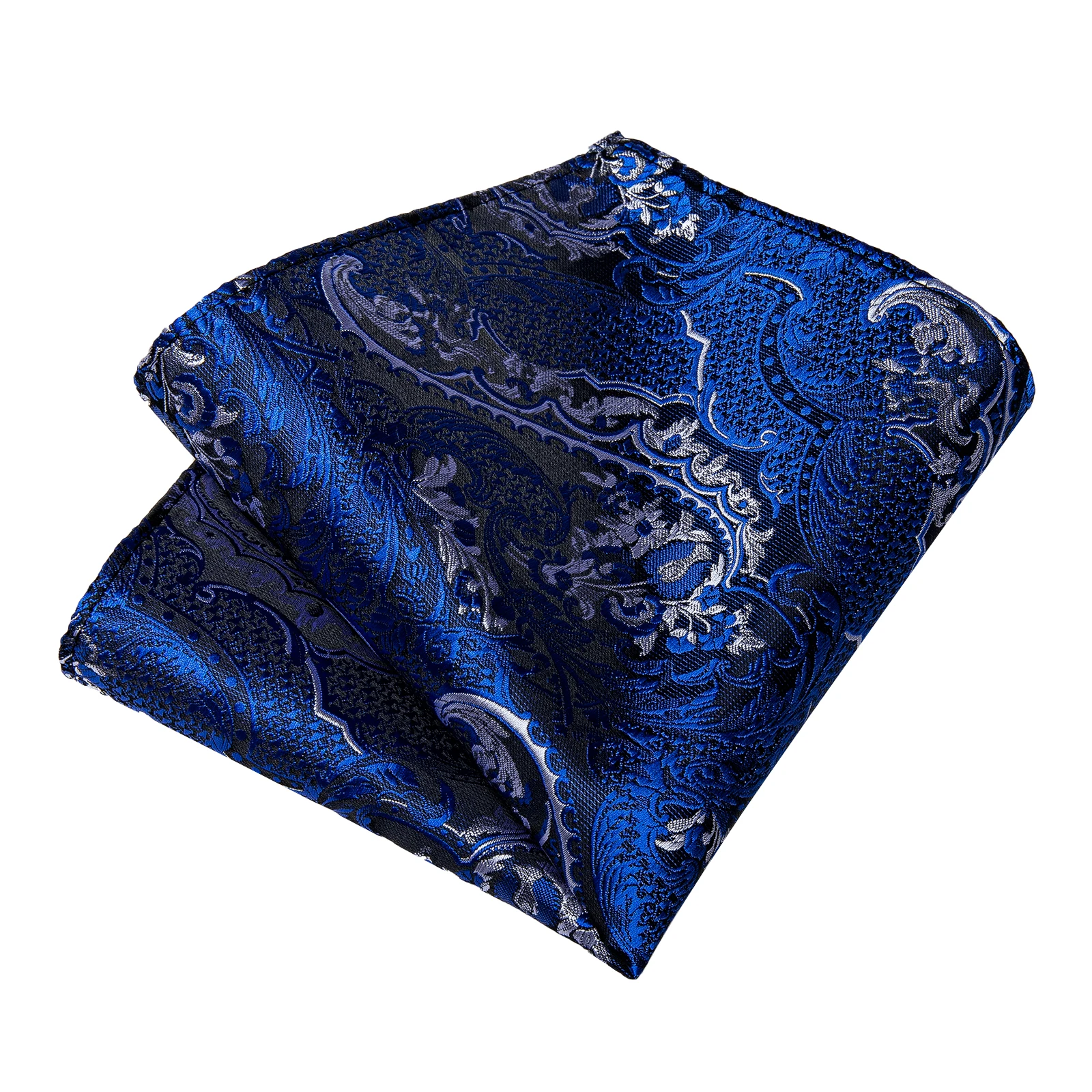 Paisley Floral Men's Ties Jacquard Wedding Accessories Neck Tie Set Handkerchief Cufflinks Gift For Men