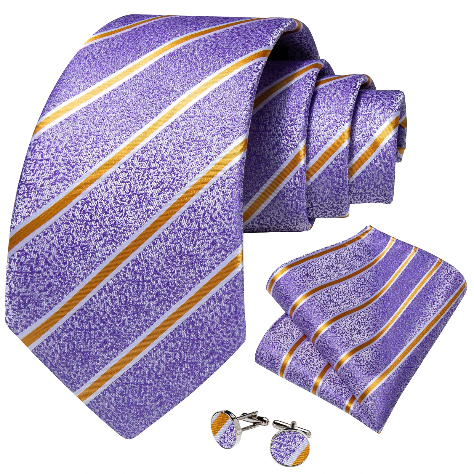 Paisley Floral Men's Ties Jacquard Wedding Accessories Neck Tie Set Handkerchief Cufflinks Gift For Men