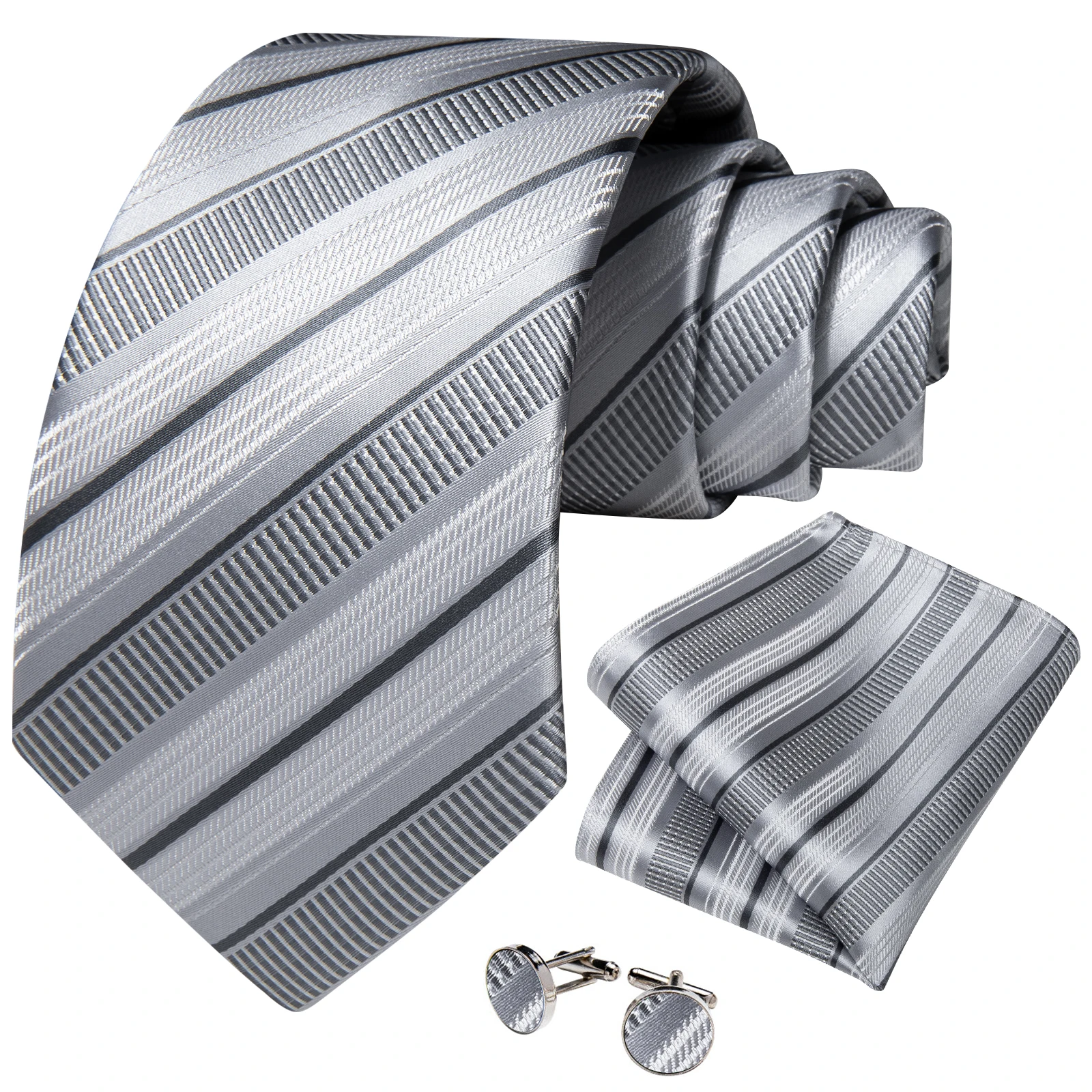 Paisley Floral Men's Ties Jacquard Wedding Accessories Neck Tie Set Handkerchief Cufflinks Gift For Men