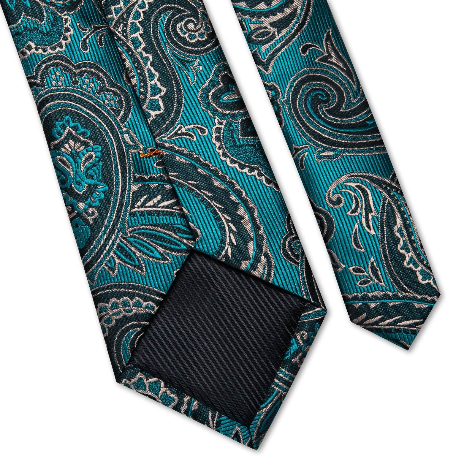 Paisley Floral Men's Ties Jacquard Wedding Accessories Neck Tie Set Handkerchief Cufflinks Gift For Men