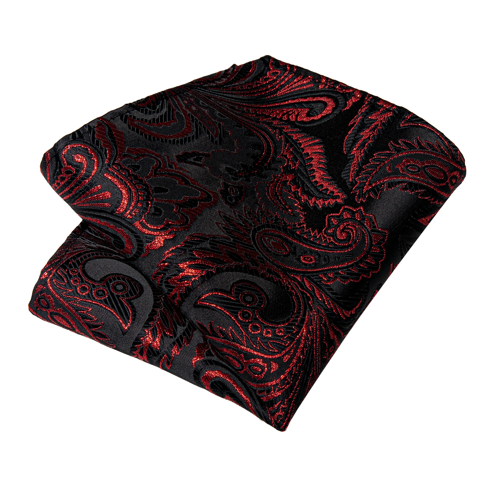 Paisley Floral Men's Ties Jacquard Wedding Accessories Neck Tie Set Handkerchief Cufflinks Gift For Men