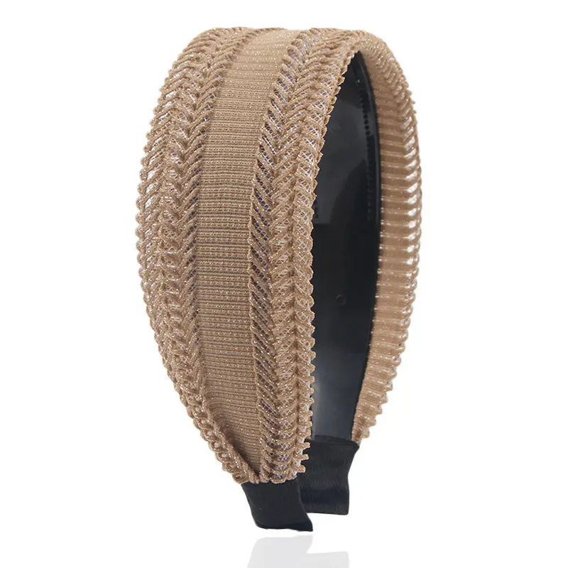 Good Quality Retro Lace Wide Headwear Elegant Headband for Women Girls Vintage Hairband Hoop for Hair Accessories