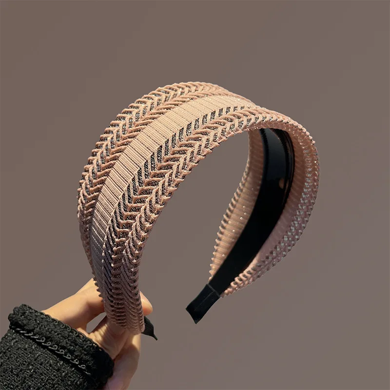Good Quality Retro Lace Wide Headwear Elegant Headband for Women Girls Vintage Hairband Hoop for Hair Accessories
