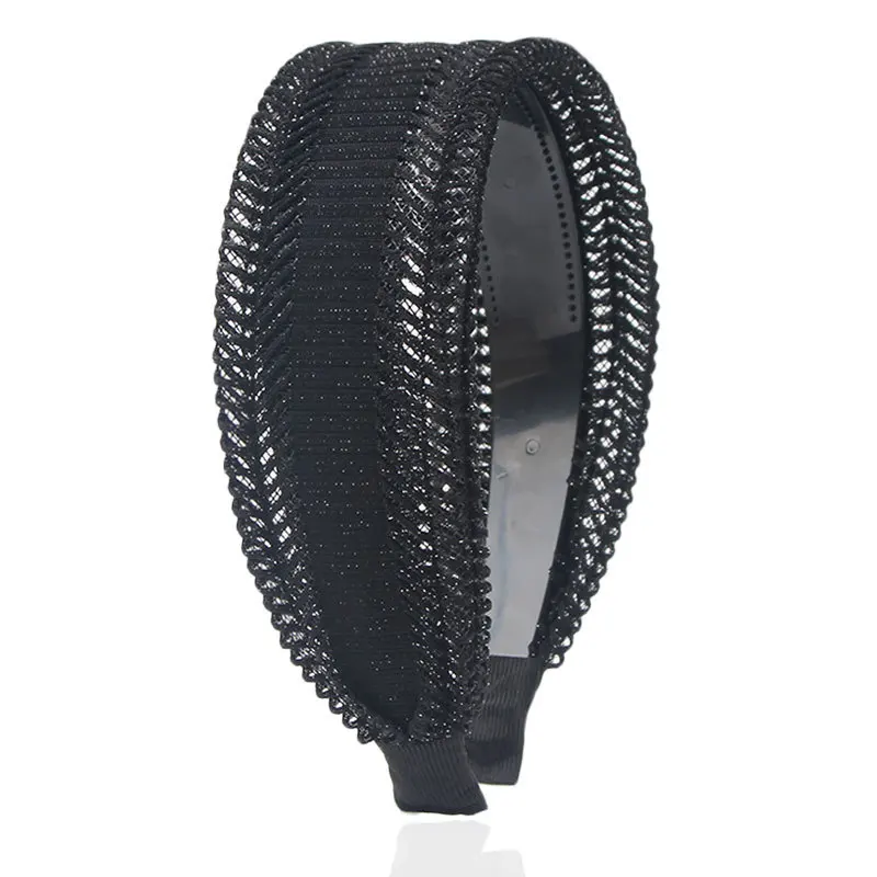 Good Quality Retro Lace Wide Headwear Elegant Headband for Women Girls Vintage Hairband Hoop for Hair Accessories