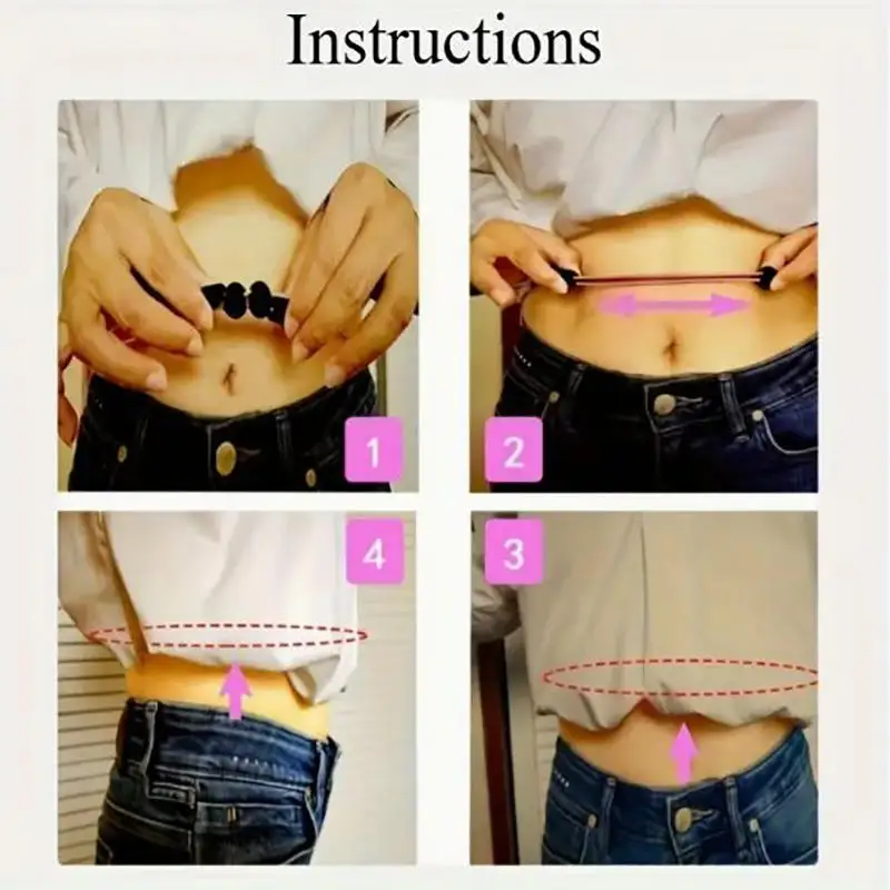 Invisible Shirt Lock Belt for Men Women Adjustable Undergarment Tieback Anti-Wrinkle Tucked in Band for a Clean Tidy Appearance