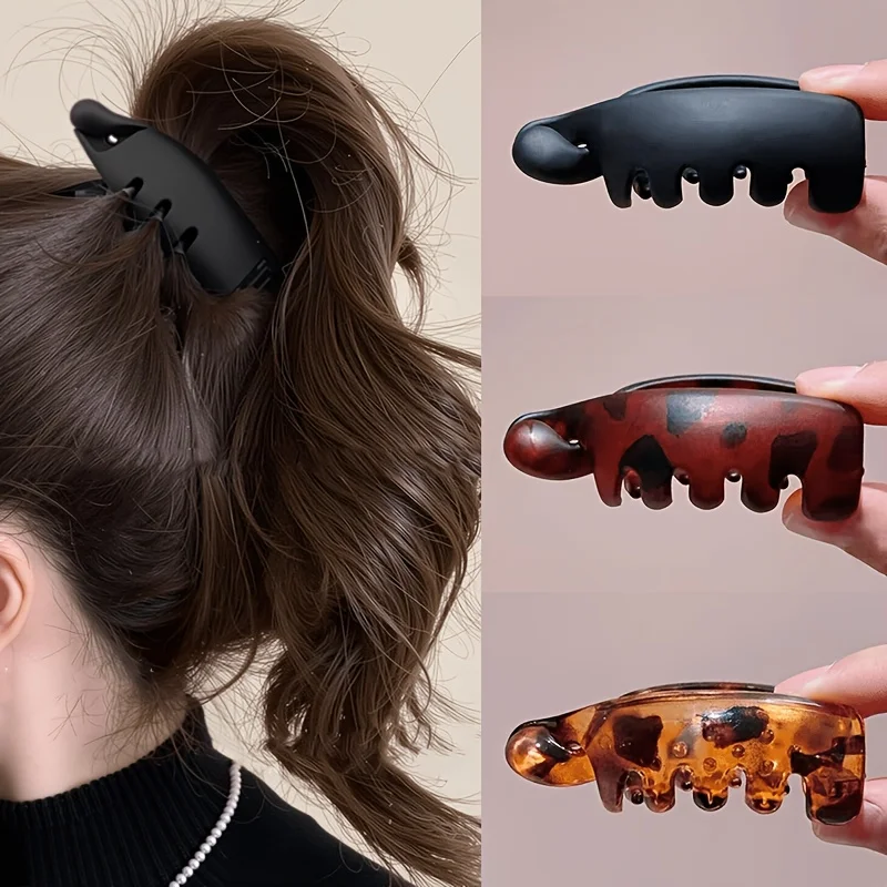 1pcs Women'S Non-Slip Banana Hair Clips,High Ponytail Fixing Tool,For Ponytails, Buns,Curly Hair Clips For Everyday Occasions