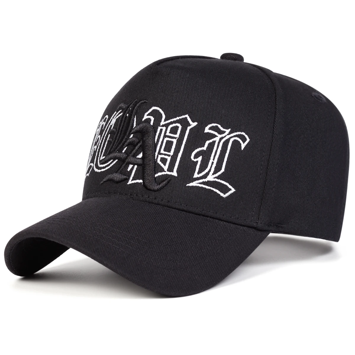 Unisex Gothic LA Embroidery Baseball Caps Spring Autumn Outdoor Adjustable Casual Hats Sunscreen Hat Sports Cap