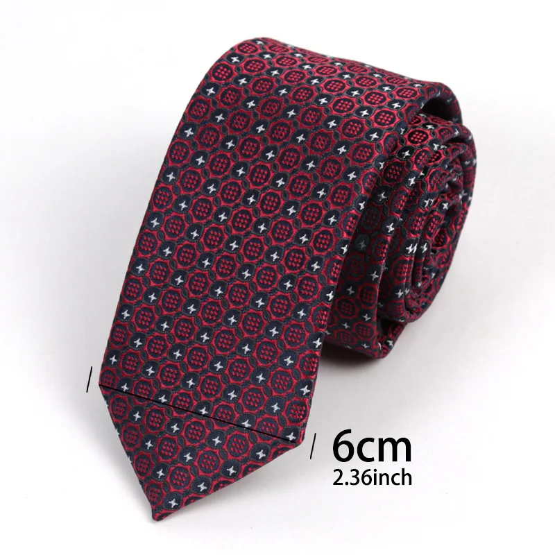 Exquisite Burgundy Red Paisley Men Tie Jacquard Woven Handkerchief Bowtie Sets Groom Wedding Party Gifts Party Accessories