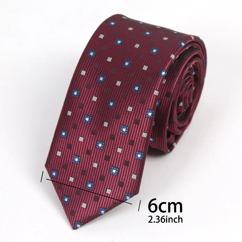 Exquisite Burgundy Red Paisley Men Tie Jacquard Woven Handkerchief Bowtie Sets Groom Wedding Party Gifts Party Accessories