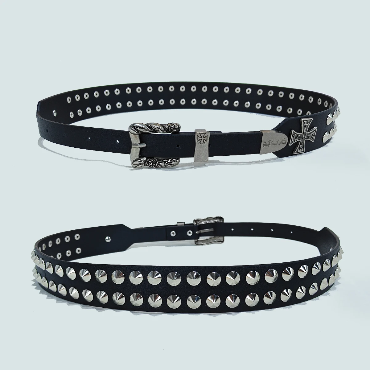 Punk New Gothic Y2K Women Men Belts Luxury Brands Gothic Ladies Hip Hop Punk Rivet Skeleton Print Waist Belt Jeans Waistband