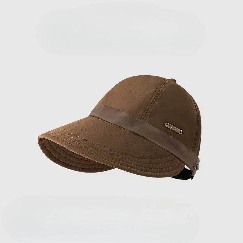 Waffle-patterned Women's Duckbill Cap for Outdoor Sports Sun Protection, Fashionable and Versatile Sun Hat for Spring and Summer