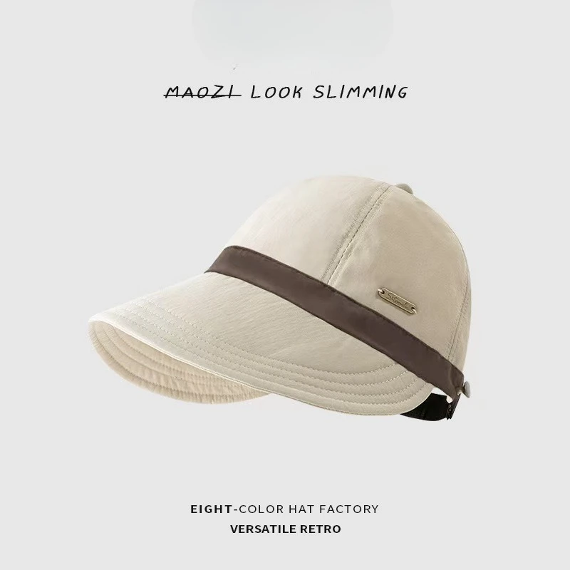 Waffle-patterned Women's Duckbill Cap for Outdoor Sports Sun Protection, Fashionable and Versatile Sun Hat for Spring and Summer