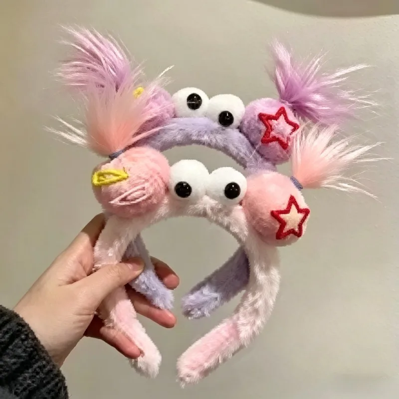 Creative and Quirky Twist Stick Headband Party Cartoon Cute Colorful Headband for Girls To Wash Their Face and Hair Fun