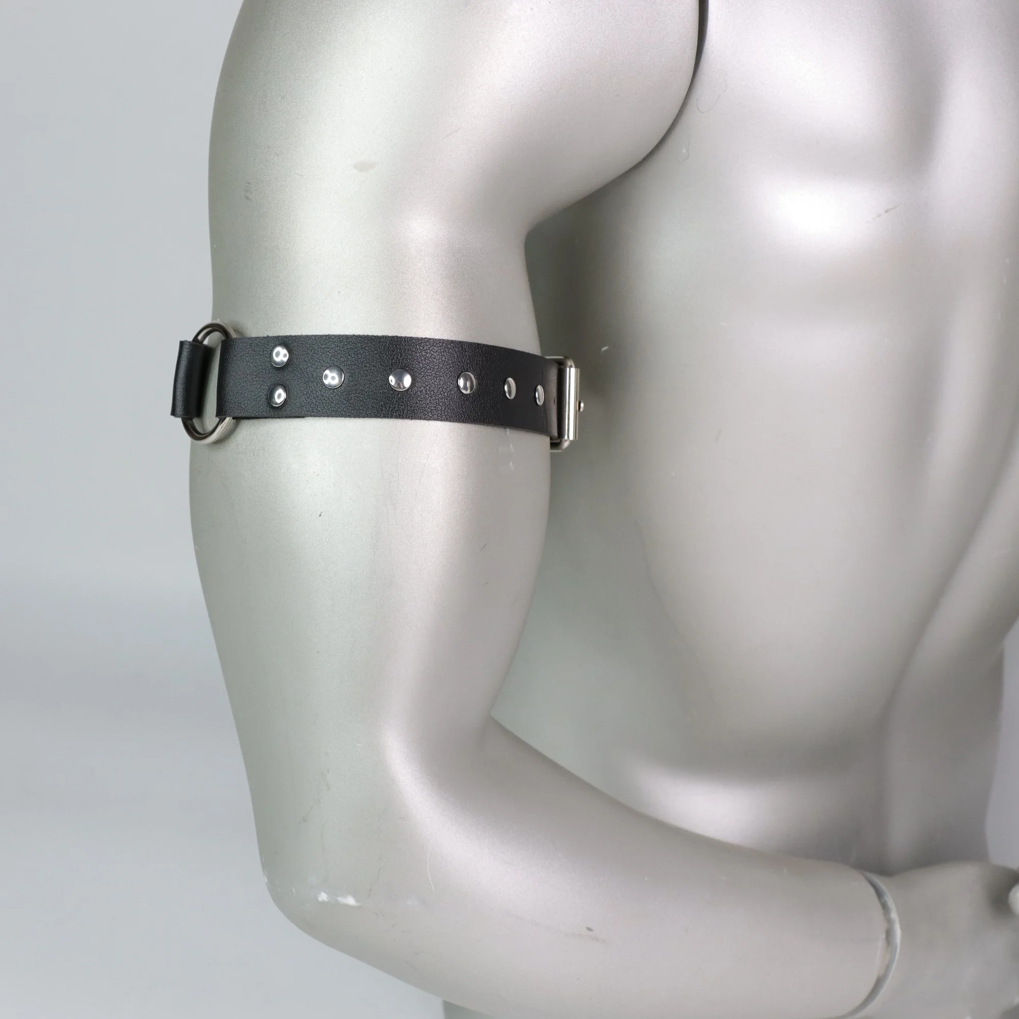 1PC Men's Leather Arm Bands, Cosplay Punk Goth Rock Style,Black Arm Bands Rock, Party Accessories