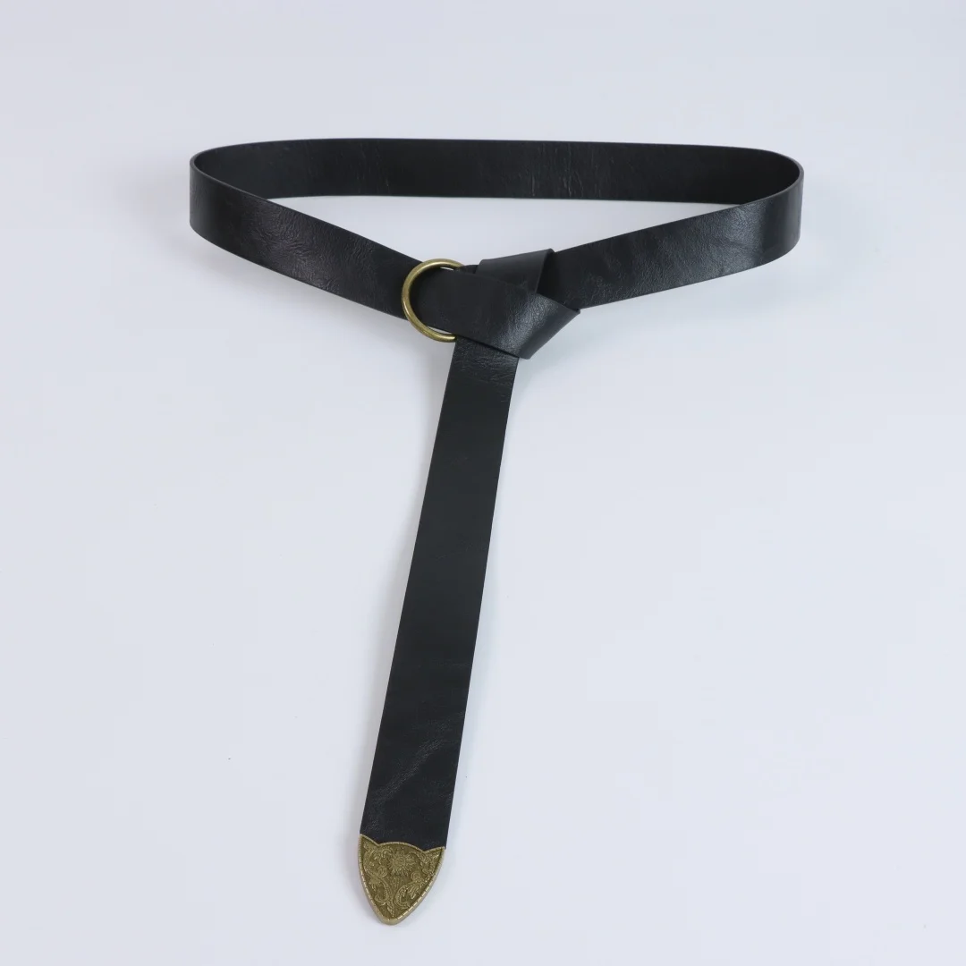 Pack Medieval Belt Renaissance Pirate Viking Halloween Accessory Faux Leather Belts for Women Men