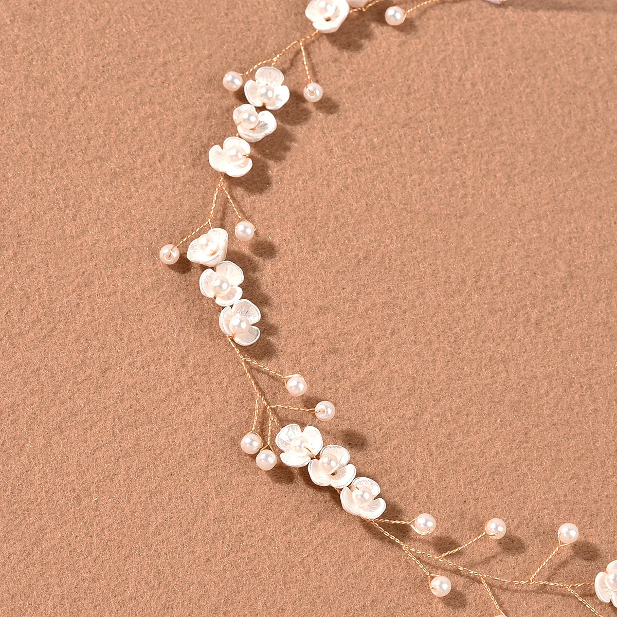 Handmade Flower Headband Elegant Soft Hair Accessories for Weddings Parties Photo Shoots Brides Girls