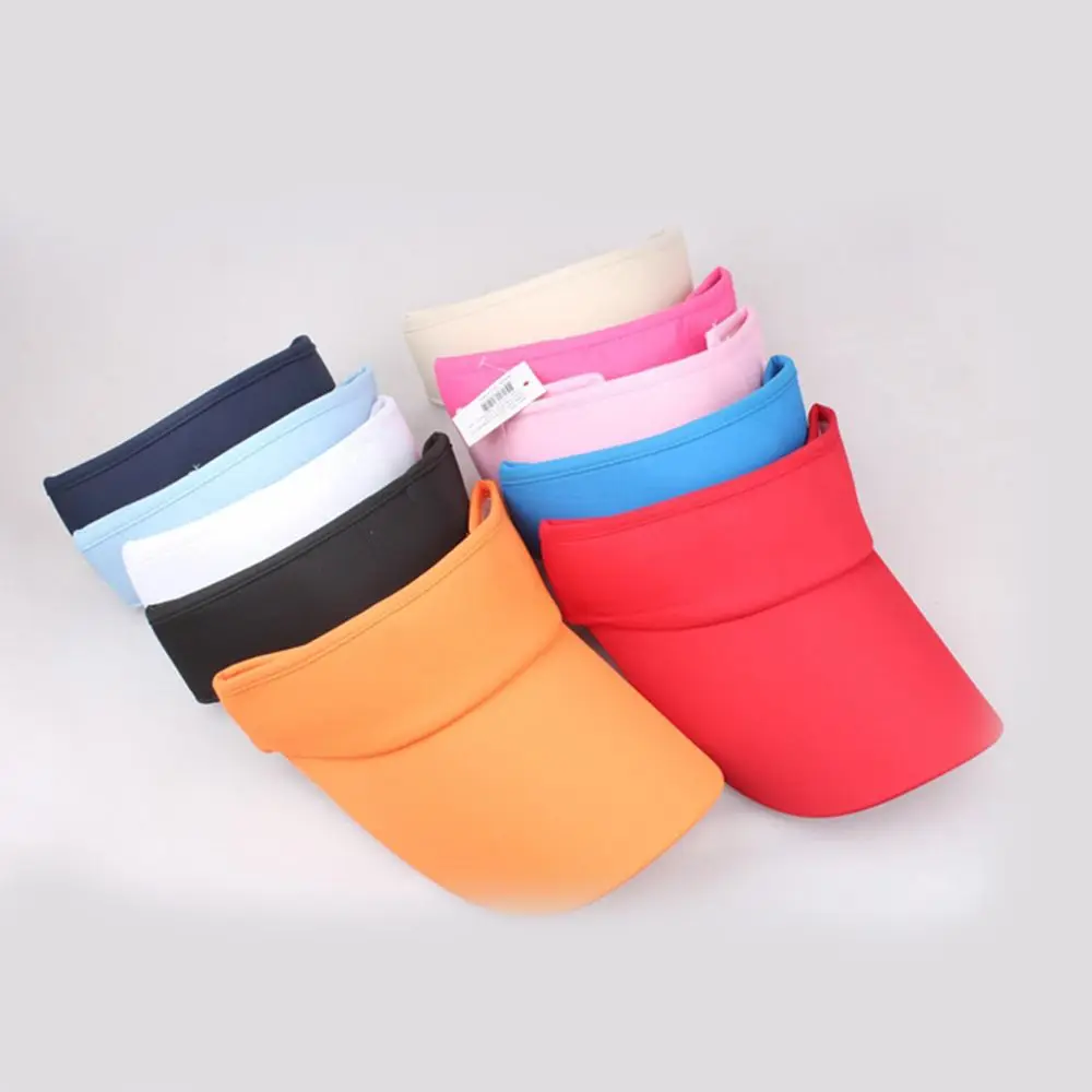 Men Women Hat Vizor Sun Visor Adjustable Sports Tennis Golf Headband Cap Unisex