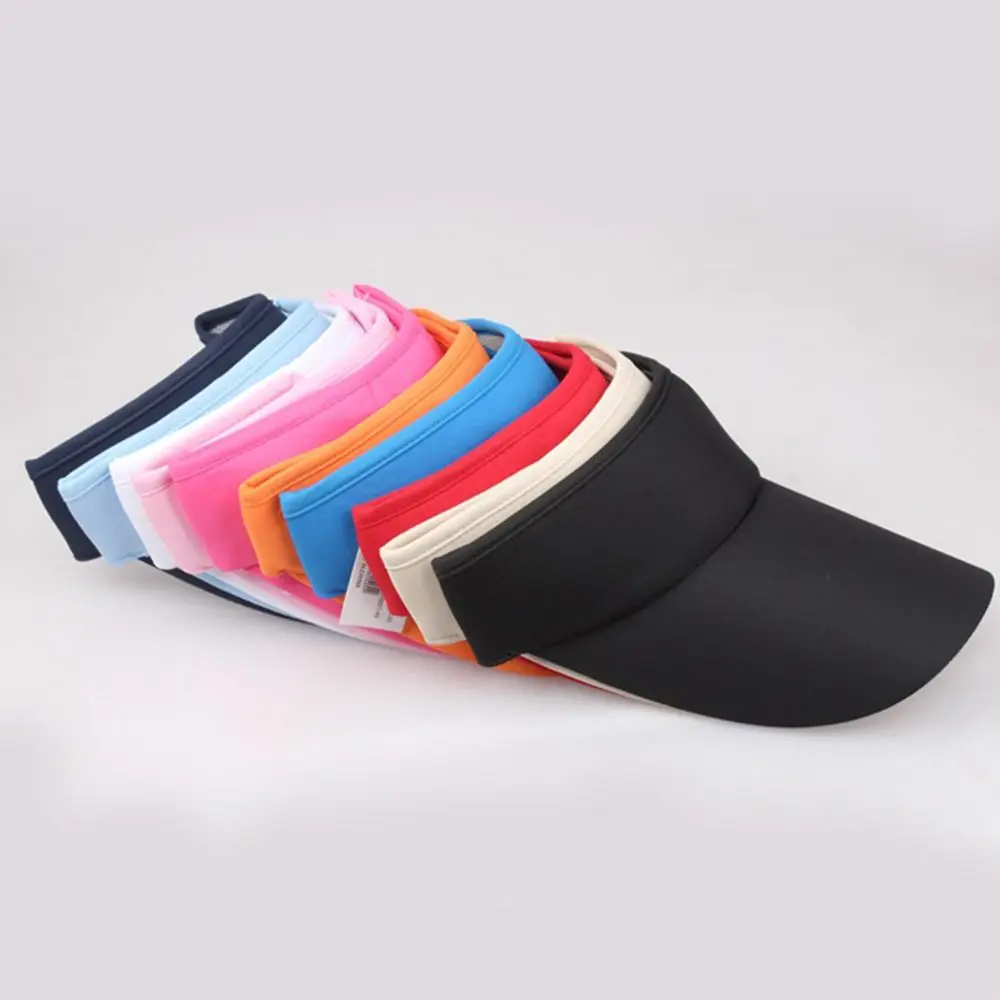 Men Women Hat Vizor Sun Visor Adjustable Sports Tennis Golf Headband Cap Unisex