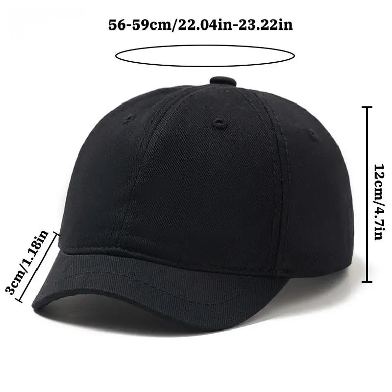 American-Style Short-Brim Baseball Cap, Japanese Style, Unisex, Versatile Small Brim, Fashionable Soft-Top Baseball Cap