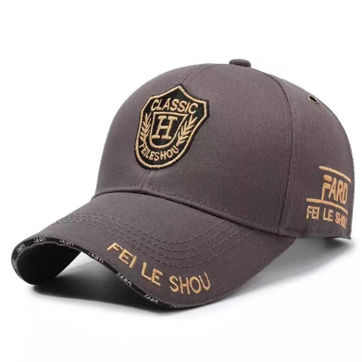 Unisex CLASSIC H FEILESHOU Letter Embroidery Baseball Caps Spring Autumn Outdoor Adjustable Casual Hats Sunscreen Hat Sports Cap