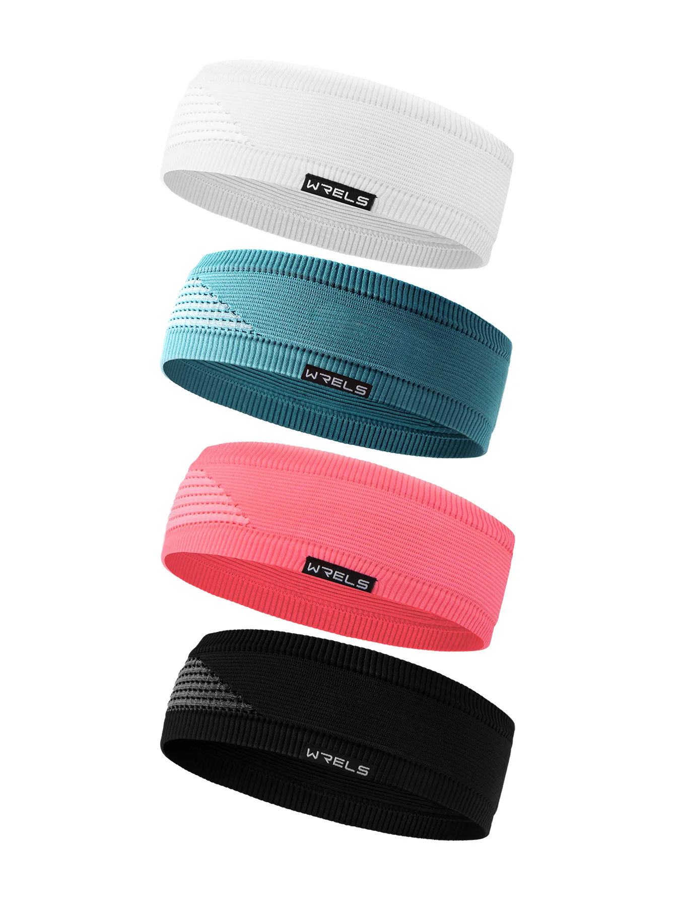 WRELS Women Men Elastic Sports Headbands Sweat Absorption Headdress Anti Slip Yoga Hair Band Quick Dry Yoga Running Sweatband