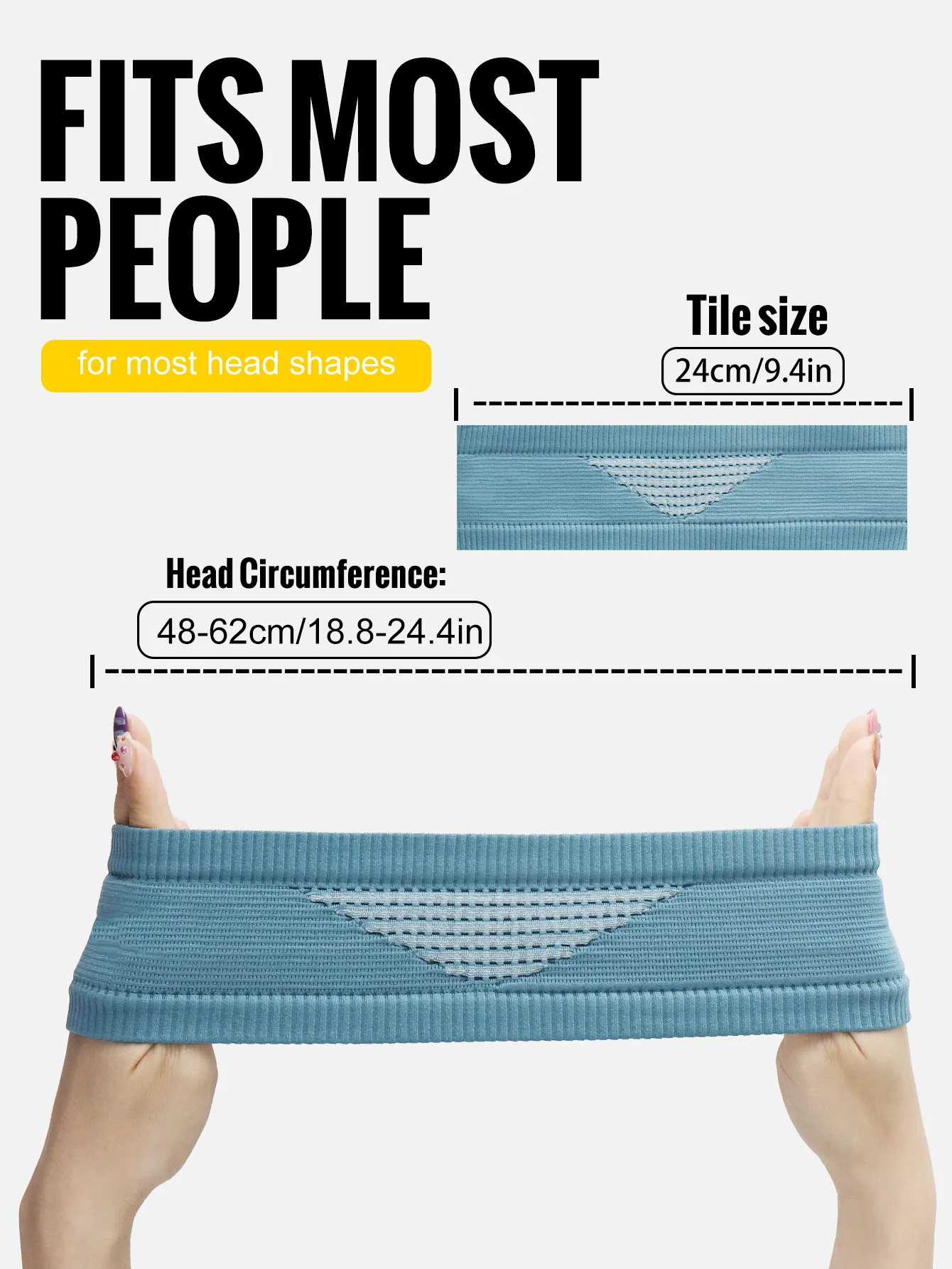 WRELS Women Men Elastic Sports Headbands Sweat Absorption Headdress Anti Slip Yoga Hair Band Quick Dry Yoga Running Sweatband