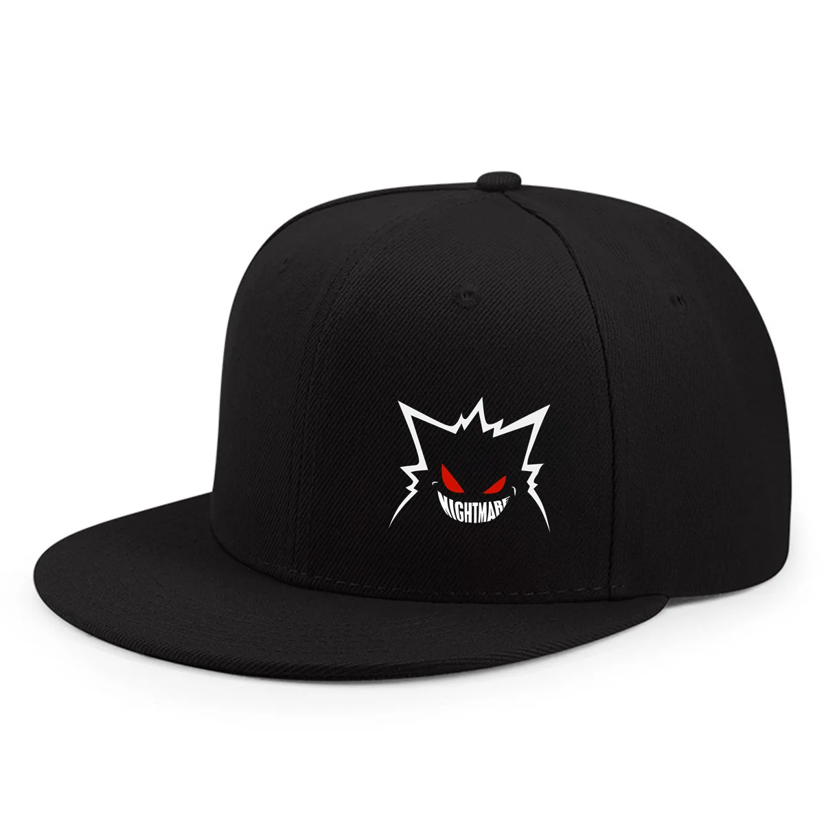 2026 New Cute expression printed flat brim baseball cap for men and women, outdoor sports event casual cap, hip-hop street