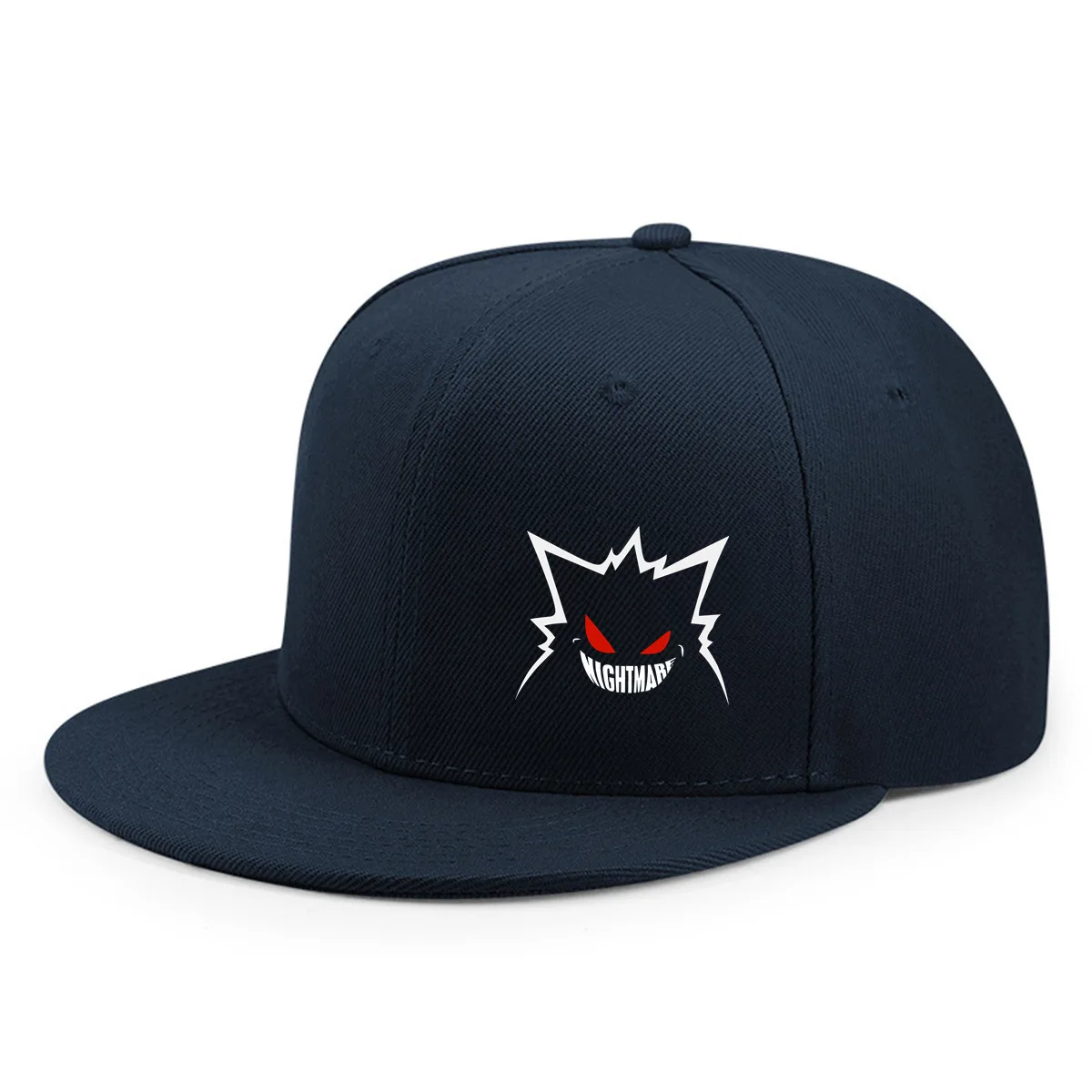 2026 New Cute expression printed flat brim baseball cap for men and women, outdoor sports event casual cap, hip-hop street