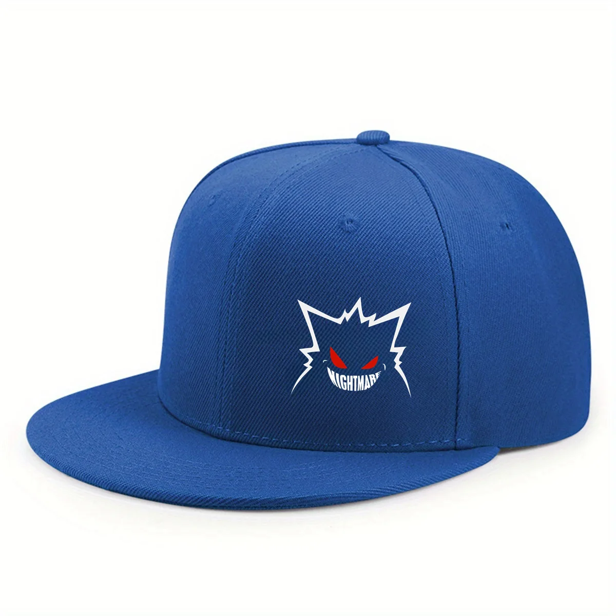 2026 New Cute expression printed flat brim baseball cap for men and women, outdoor sports event casual cap, hip-hop street