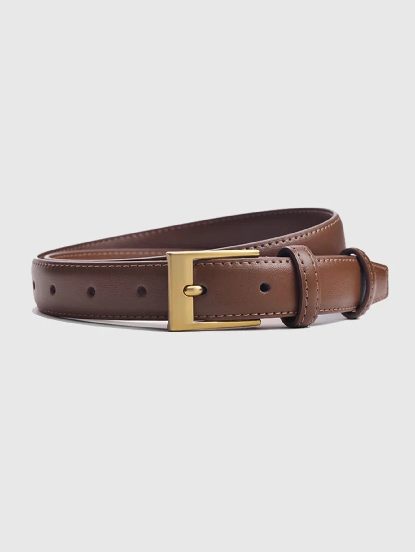 Women's Belt Fashion High-quality Pin Buckle Belt Genuine Luxury Soft PU Leather Belt Women Pair with Pants Jeans,For Ideal Gift