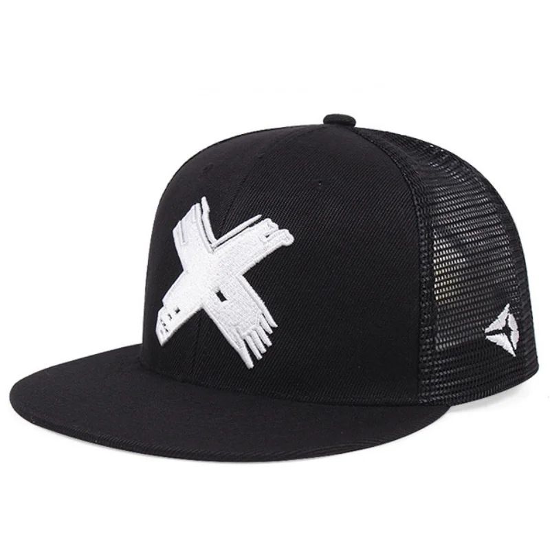 New Letter Embroidery Baseball Hats New Unisex Hip Hop Breathable Personal Sunshade Mesh Versatile Street Fashion Trucker Caps