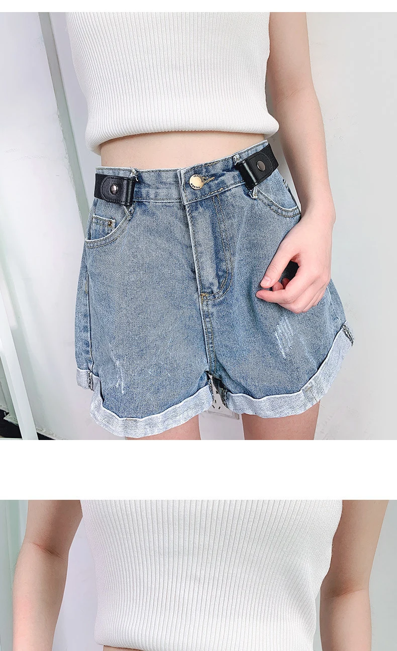 Newest Traceless Invisible Elastic Belt Women's Belts Jeans Pants Men's Elastic Belt Buckle-Free Adjustable Waist Belt No Buckle
