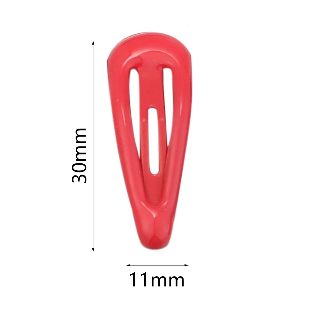 30pcs/lot 30mm Metal Enamel Colorful BB Hair Clips Cute Mini Hair Pins Snap Barrettes For Girls Y2K Hair Clips Hair Accessories