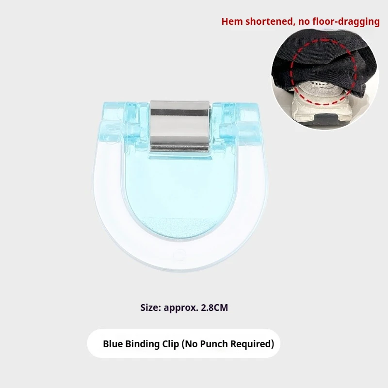 5/10/20/30Pcs Detachable Invisible Leg Shortening Clips Non-slip Pants Acrylic Buckle Edge Clip for Anti-drag Pants Hem Fixing