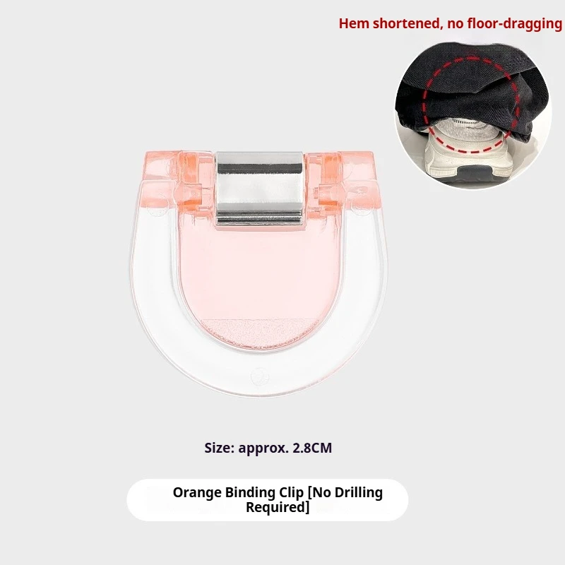 5/10/20/30Pcs Detachable Invisible Leg Shortening Clips Non-slip Pants Acrylic Buckle Edge Clip for Anti-drag Pants Hem Fixing
