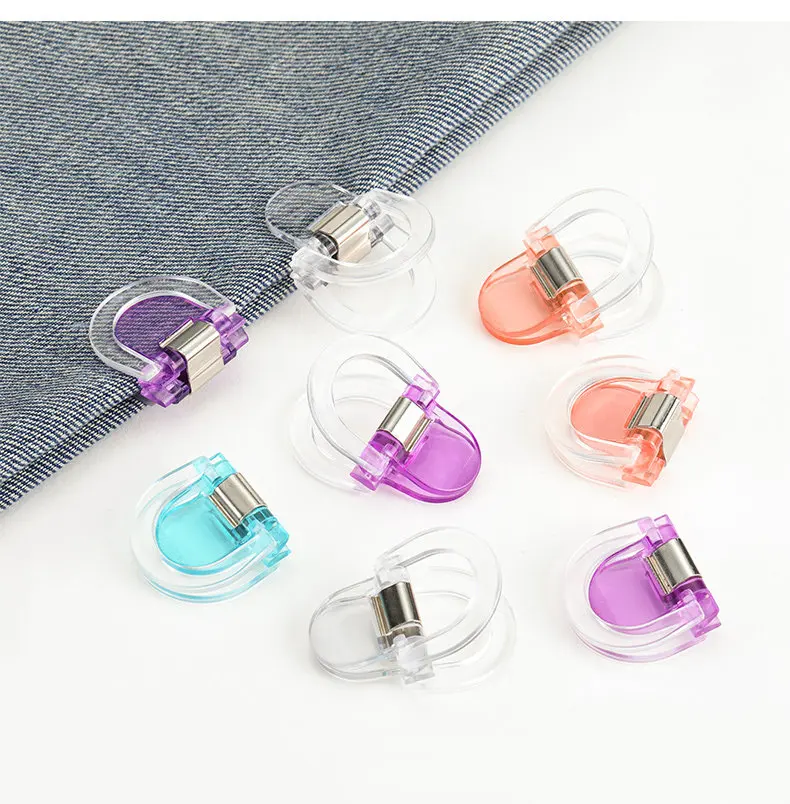 5/10/20/30Pcs Detachable Invisible Leg Shortening Clips Non-slip Pants Acrylic Buckle Edge Clip for Anti-drag Pants Hem Fixing