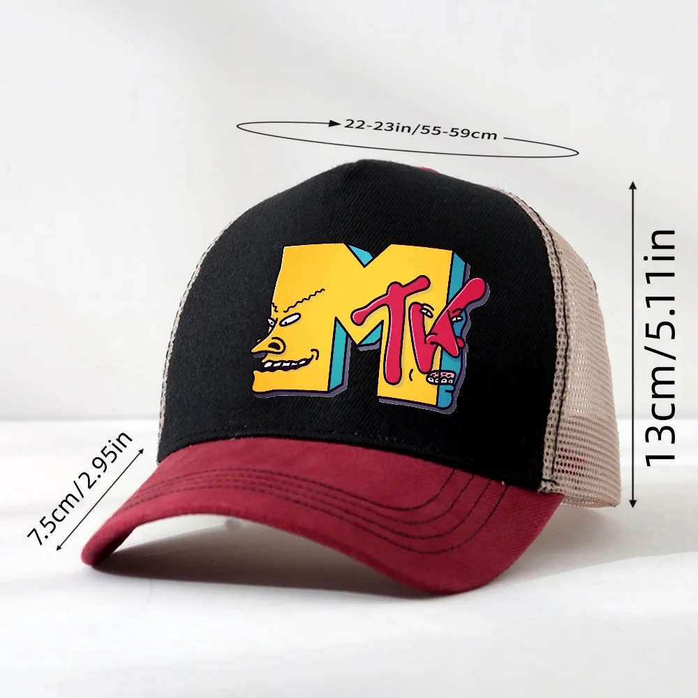 The Weeknd Mtv Collaboration mesh Baseball Cap adjustable Trucker Hat Breathable visor Outdoor Beavis Butthead Snapback hats
