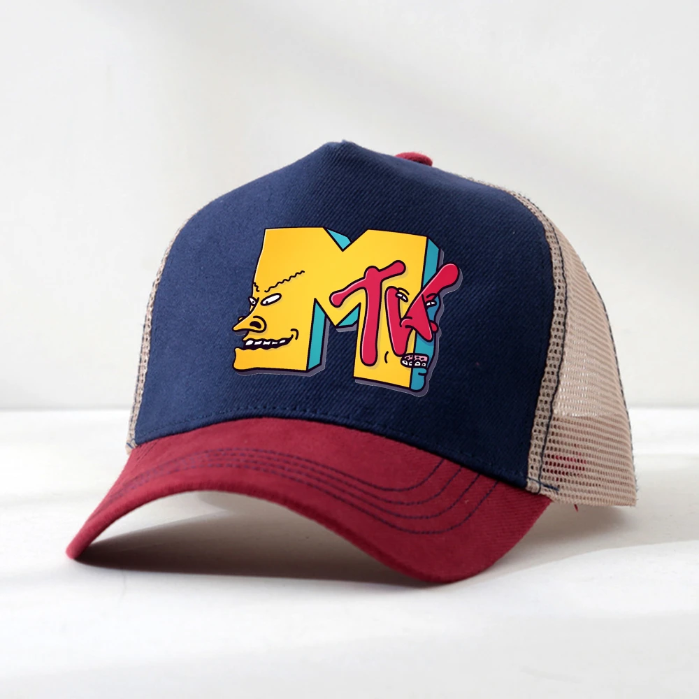 The Weeknd Mtv Collaboration mesh Baseball Cap adjustable Trucker Hat Breathable visor Outdoor Beavis Butthead Snapback hats