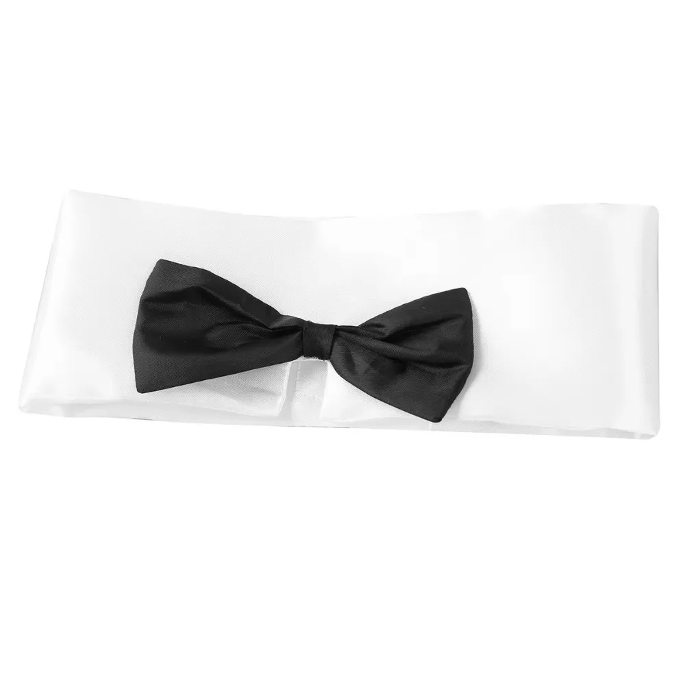3Pcs/Set Fashion Gentleman Bow Tie Cuffs Set Business Designer Waiter Tuxedo Adjustable Cosplay Outfit for Men
