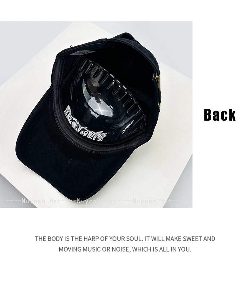 New Men Women Dark Style Embroidered Letters Baseball Hats Sunshade Personal Versatile Street Peaked Caps Retro Fashion Hip-hop