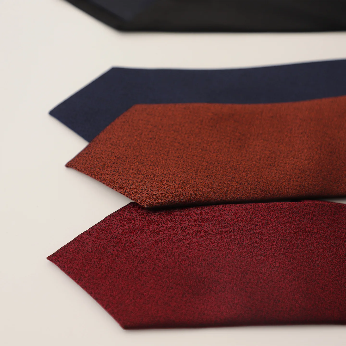 2026 New Fashion 8cm Solid Red Black Neck Ties For Men Polyester Jacquard Neckties Wedding Party Groom Tuxedo Accessories Gift