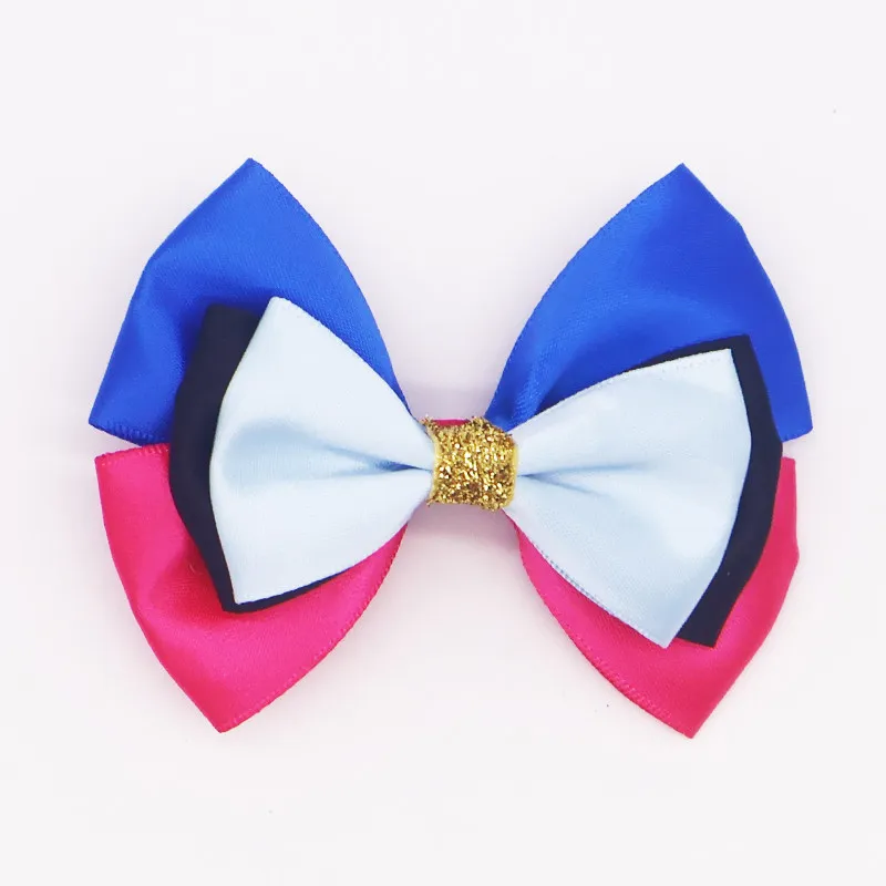 2pcs Disney Cartoon Anime Snow White Hair Bow for Girls Toddler Boutique Alice Frozen Girls Hair Clips Kids Hair Accessories